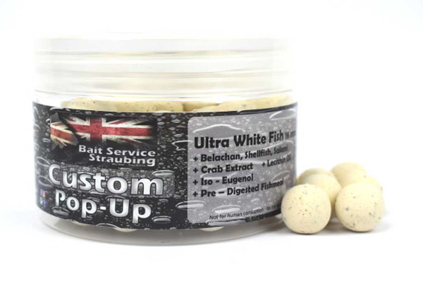 Custom Pop Ups Ultra White Fish - 16 mm